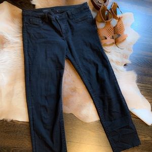 Kut from the Kloth mid-rise straight black jean